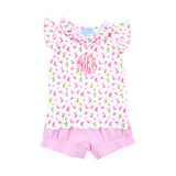 Western Cowboy Pink Adalyn Short Set