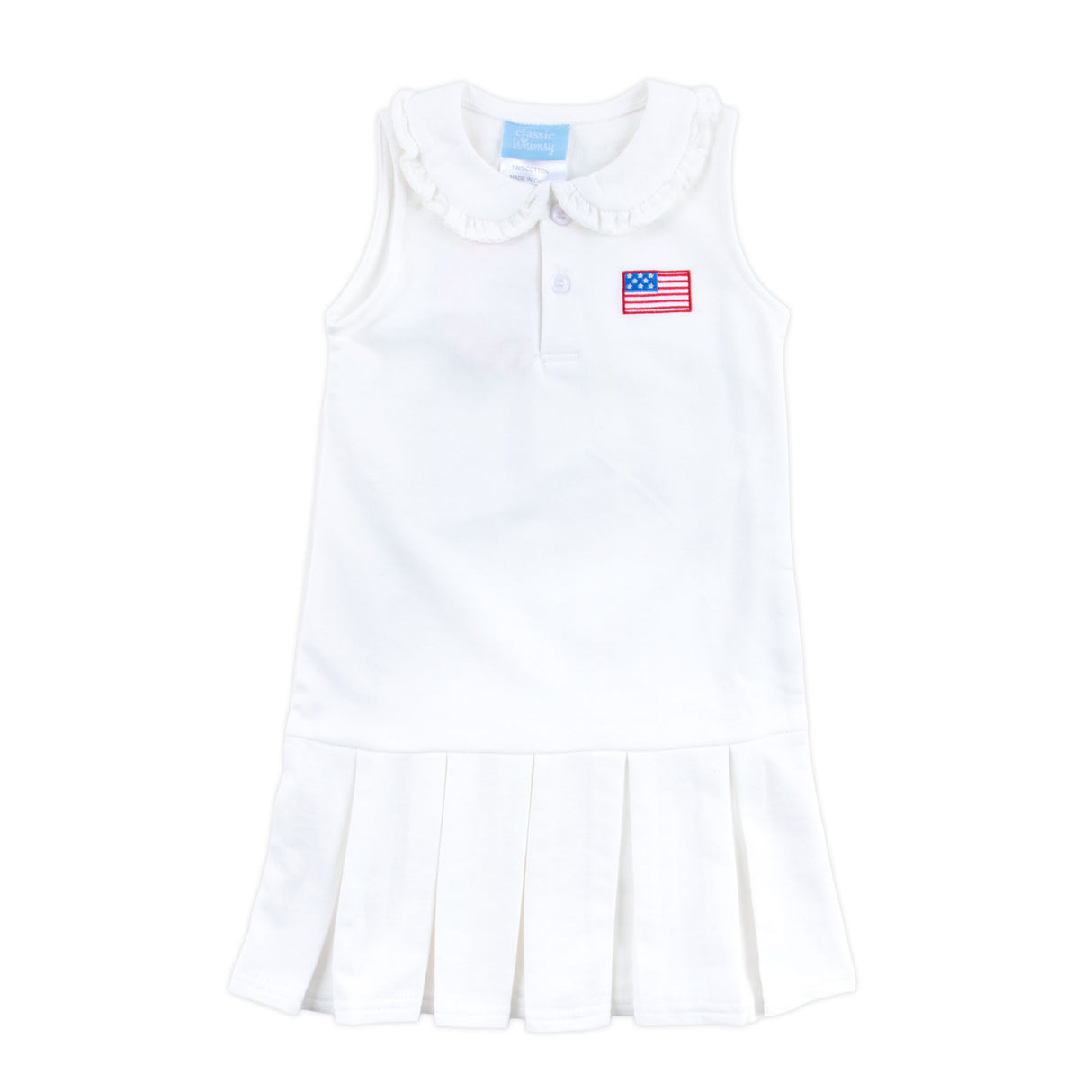 Patriotic Spirit White Terry Ruth Dress