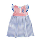 Patriotic Colorblock Jade Dress