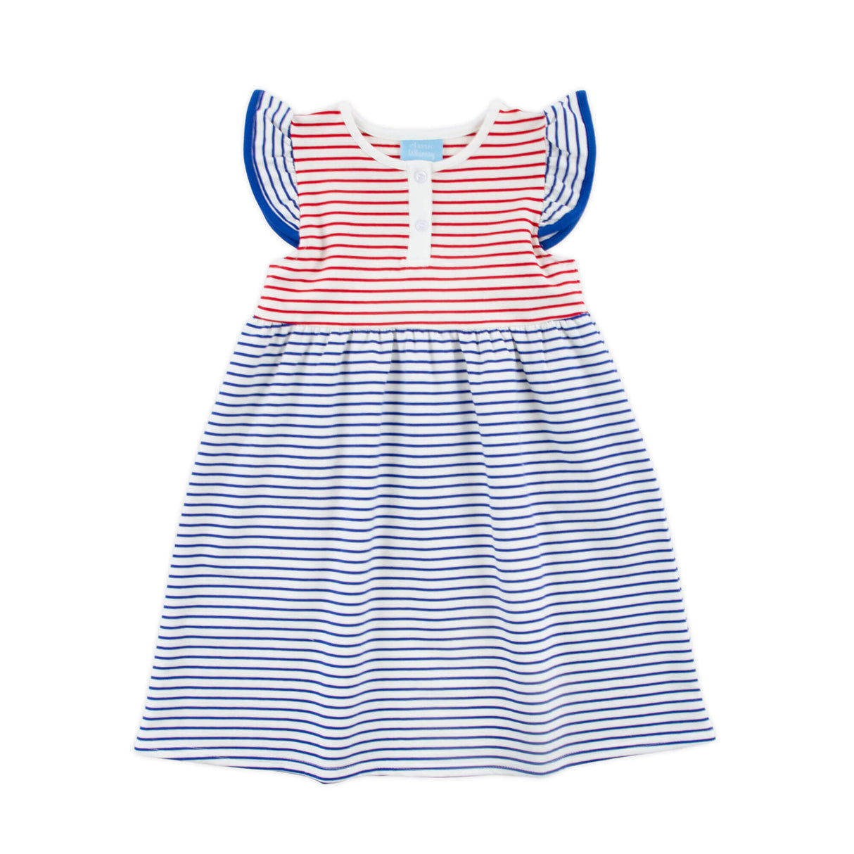 Patriotic Colorblock Jade Dress