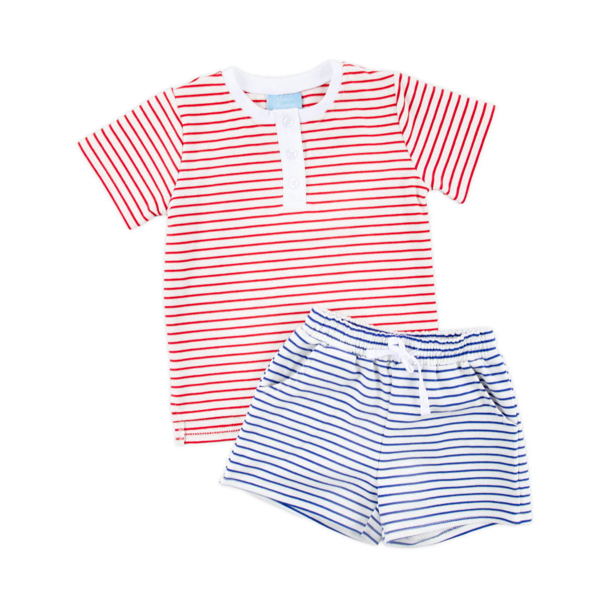 Patriotic Colorblock Short Set
