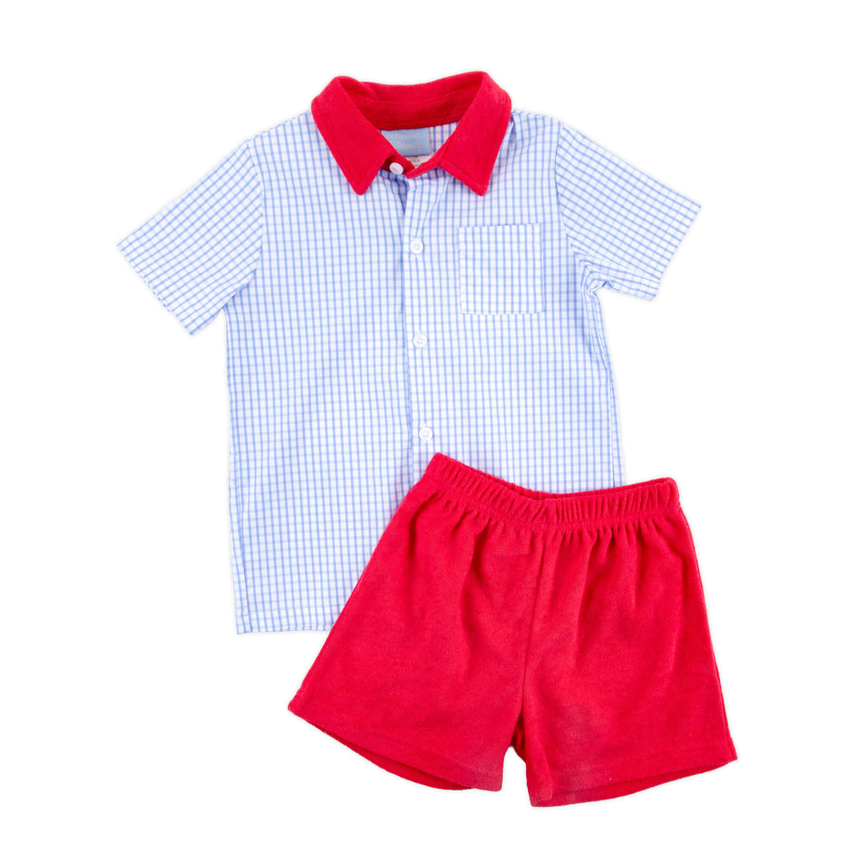 Born To Sparkle Button Down Short Set