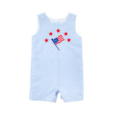 Bright Stars Light Blue Windowpane Jon Jon