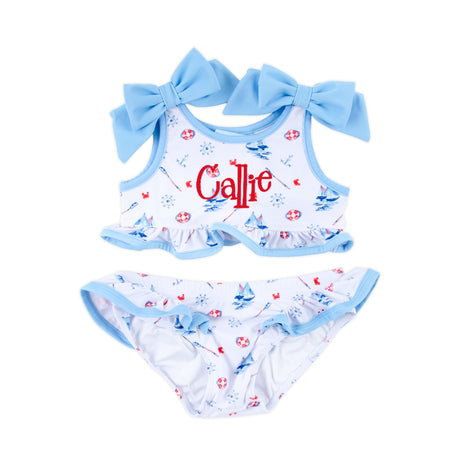 Nautical Two Piece Swimsuit