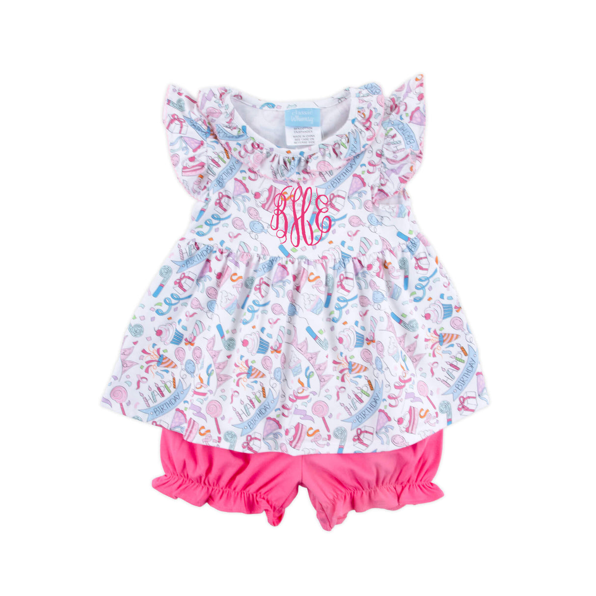 Birthday Girl Ruffle Collared Bloomer Set
