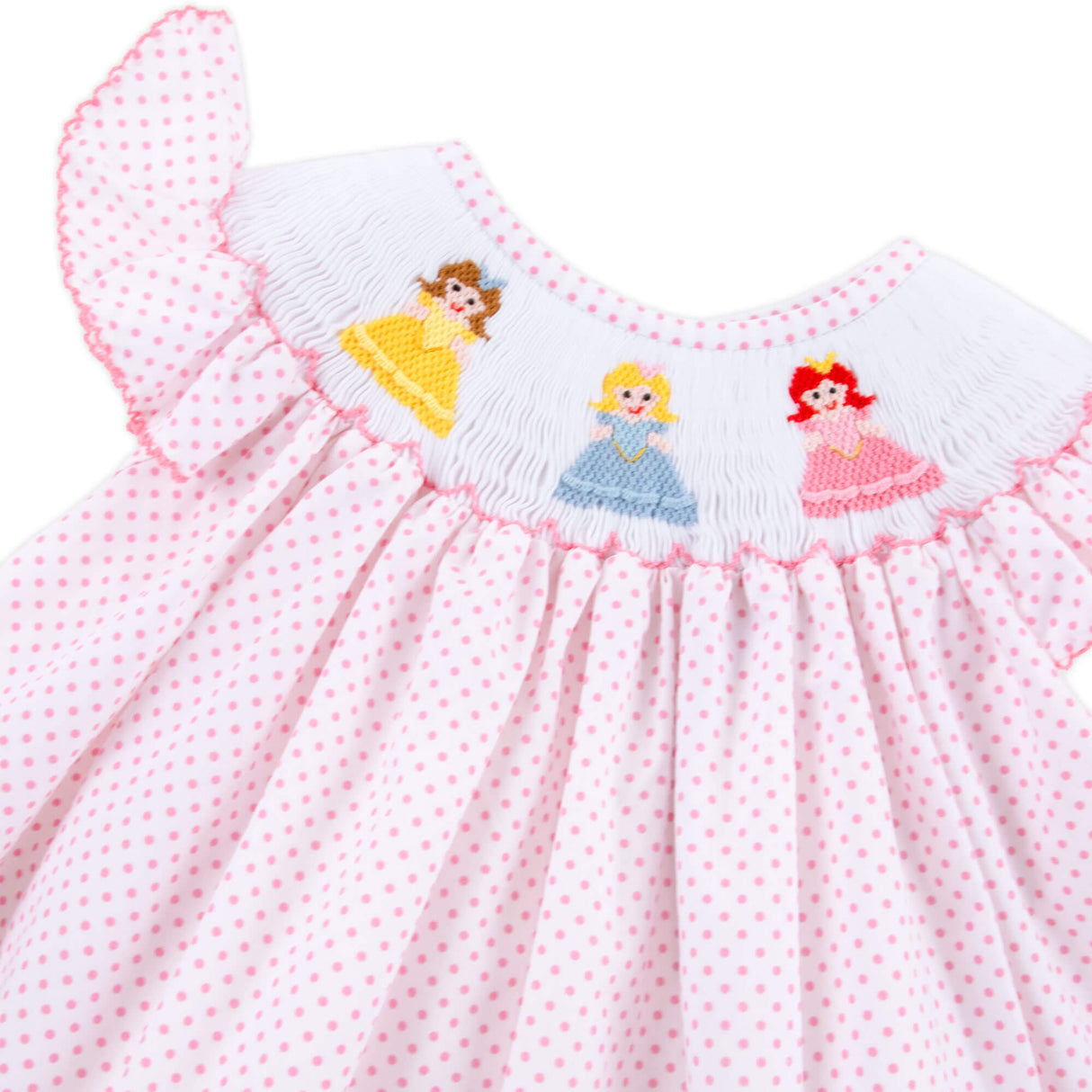 Pretty Princess Smocked Polka Dot Bloomer Set