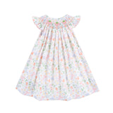Strawberry Smocked Floral Dress