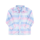 Pastel Plaid Button Down Shirt