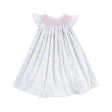 Botanical Beauty Smocked Angel Sleeve Dress