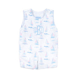 Pastel Sailboat Blue Jon Jon