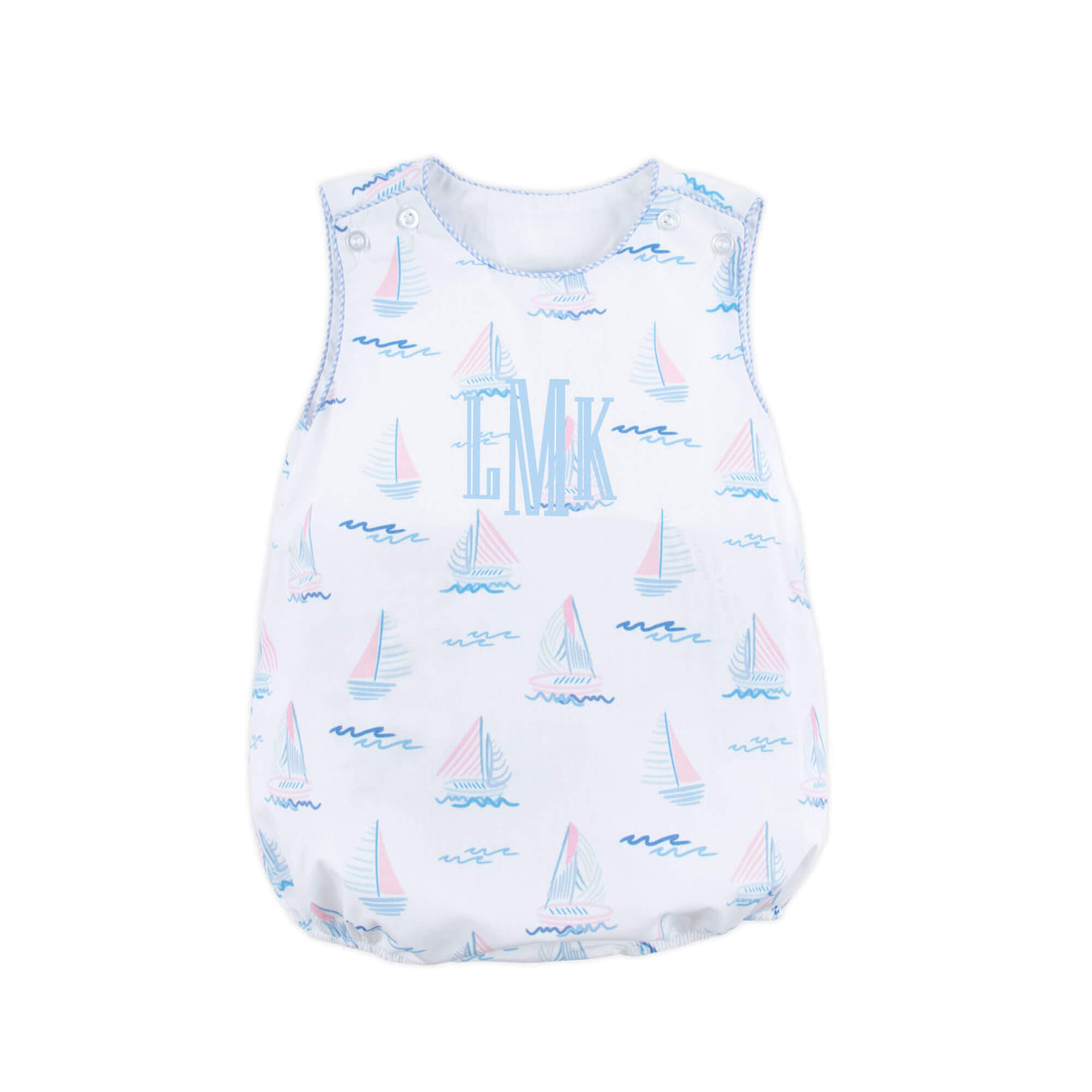 Pastel Sailboat Blue Sun Bubble