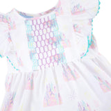 Magical Castle Smocked Rachel Bubble