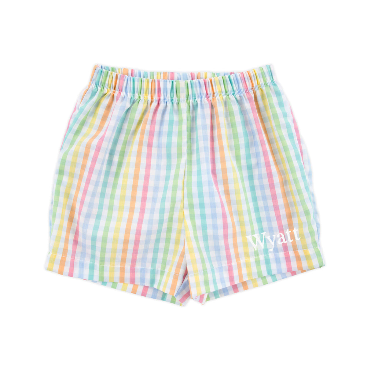 Colorful Multi Plaid Shorts