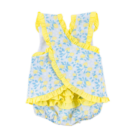 Summer Lemon Floral Lulu Popover Set