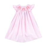 Ballet Smocked Pink Windowpane Angel Sleeve Dress