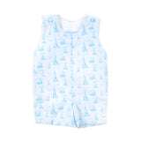 Nautical Blue Sailboat Jon Jon