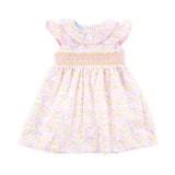 Blissful Garden Smocked Ruffle Collared Dress
