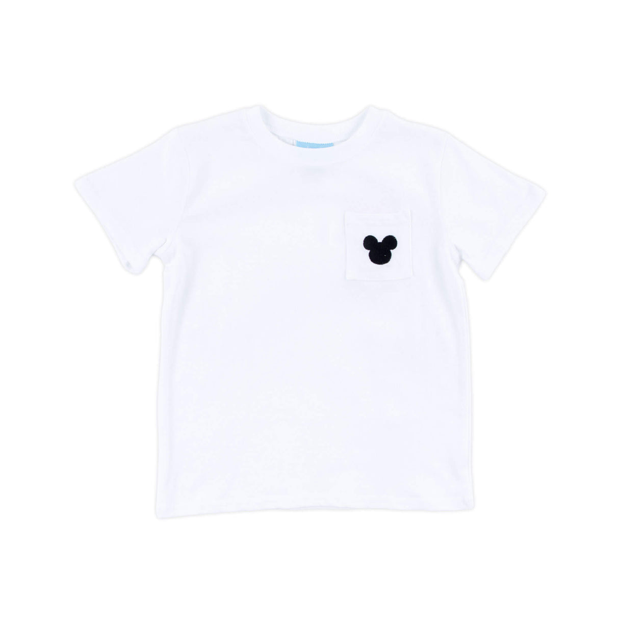 Mouse Ears White Short Sleeve Pocket Shirt