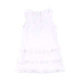 Pink Polka Dot Ruffle Dress