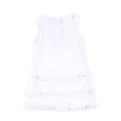 Pink Polka Dot Ruffle Dress