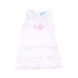 Pink Polka Dot Ruffle Dress