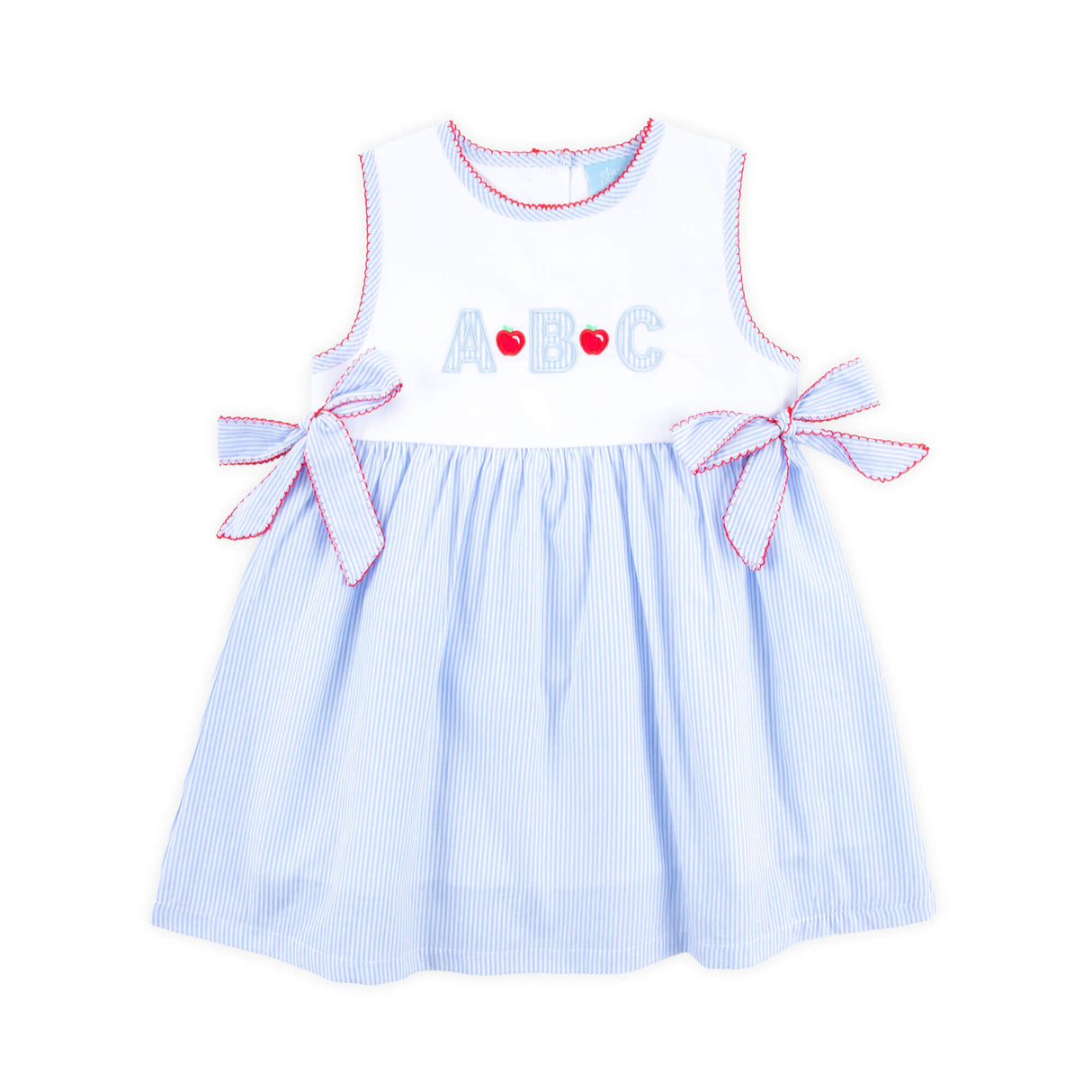 ABC & Apple Light Blue Stripe Avery Dress