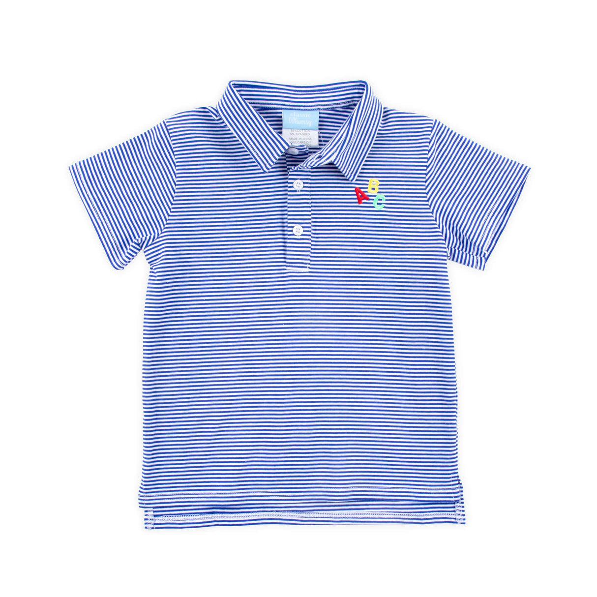 ABC Royal Blue Stripe Polo