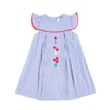 123 & Apple Blue Windowpane Claire Dress
