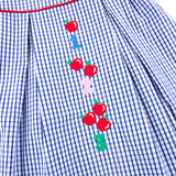 123 & Apple Blue Windowpane Claire Short Set