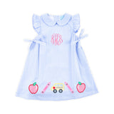 School Adventure Blue Windowpane Grace Dress