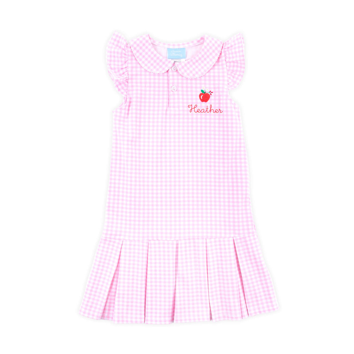 Apple Blossom Pink Gingham Ruth Dress