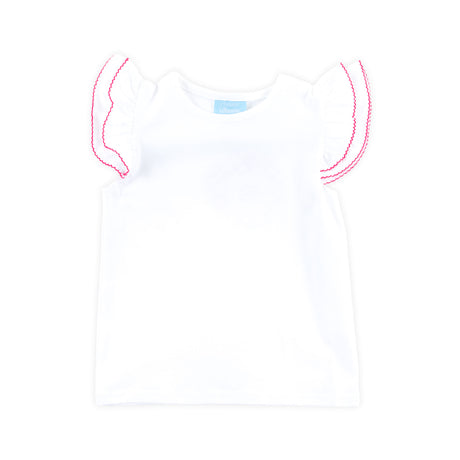 White With Red Trim Top