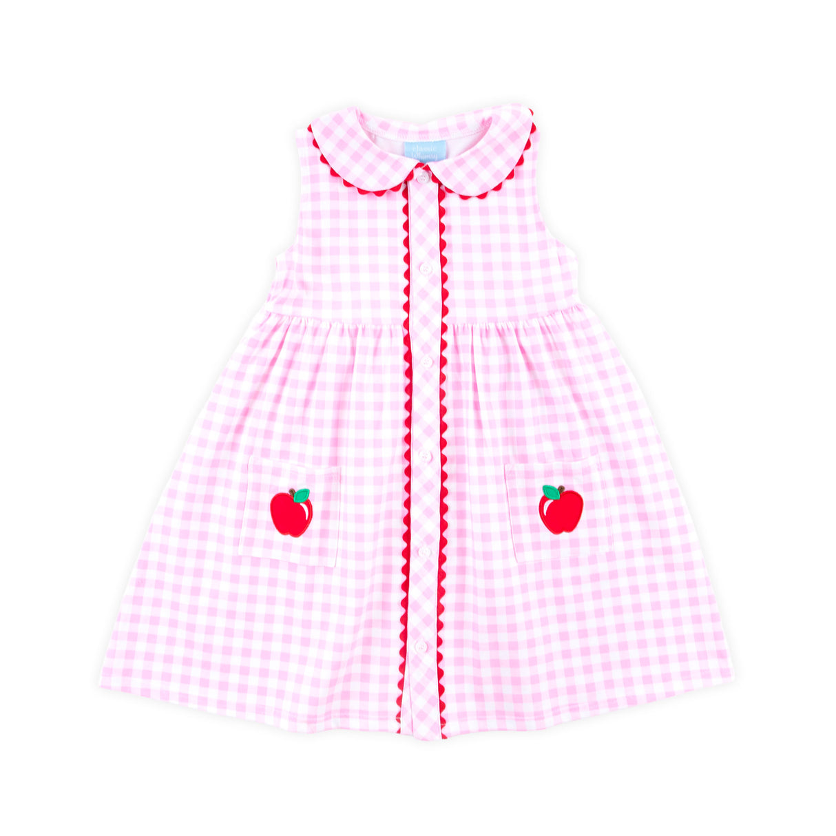 Apple Pink Gingham Lola Dress
