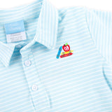 Bright Crayons Light Blue Stripe Polo