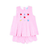 Ready To Learn Pink Mini Gingham Chloe Short Set
