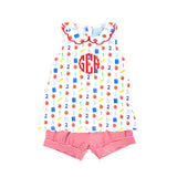 Easy as 123 White Lola Short Set