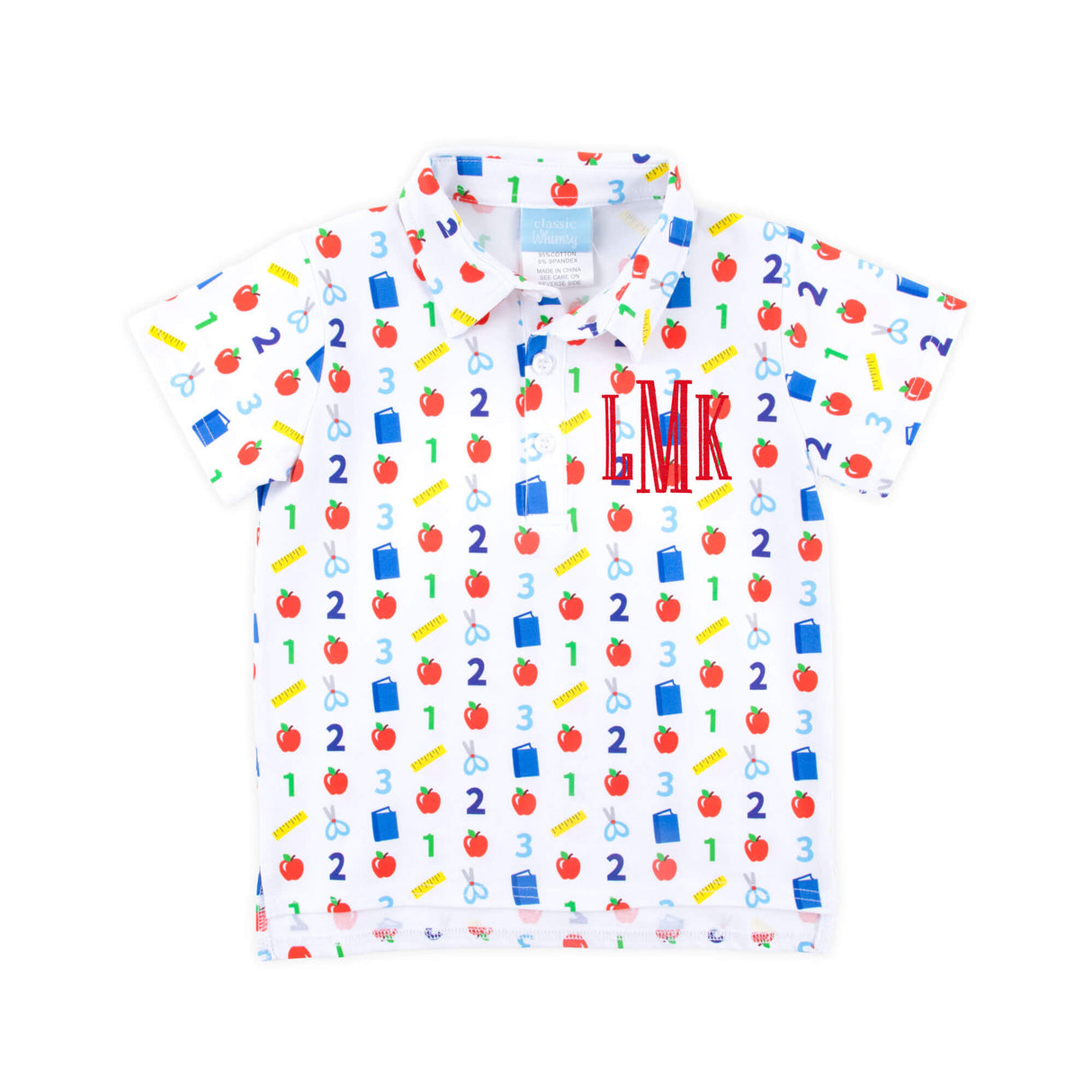 Easy as 123 White Polo