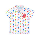 Easy as 123 White Polo