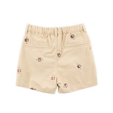 Football Tan Schiffli Standard Shorts