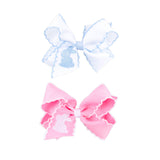 Easter Bunny Embroidered Moonstitch Hair Bow