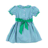 Green & Navy Gingham Paige Dress