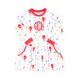 Birthday Balloon Long Sleeve Izzy Dress