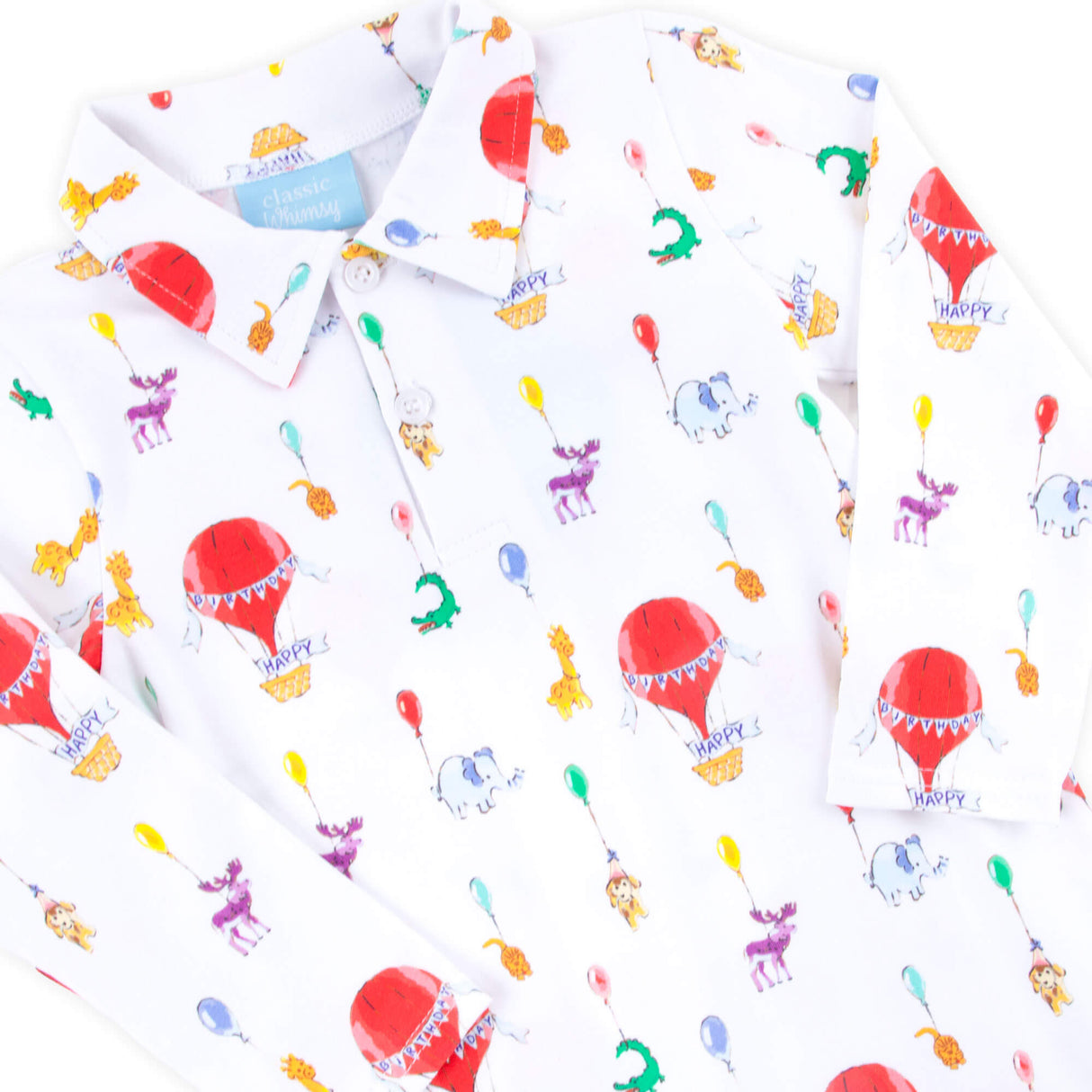Birthday Balloon Polo Romper