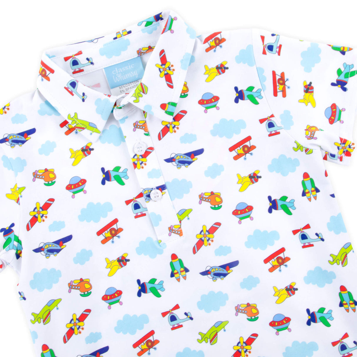 Airplane & Clouds Polo