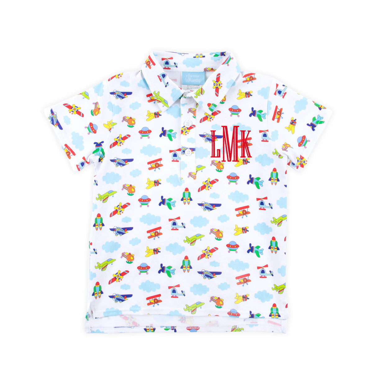 Airplane & Clouds Polo