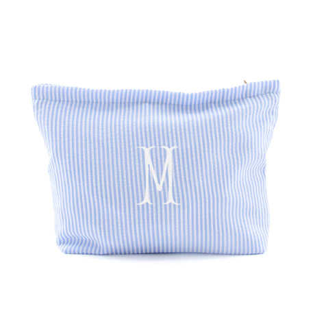 Stripe Seersucker Cosmetic Bag
