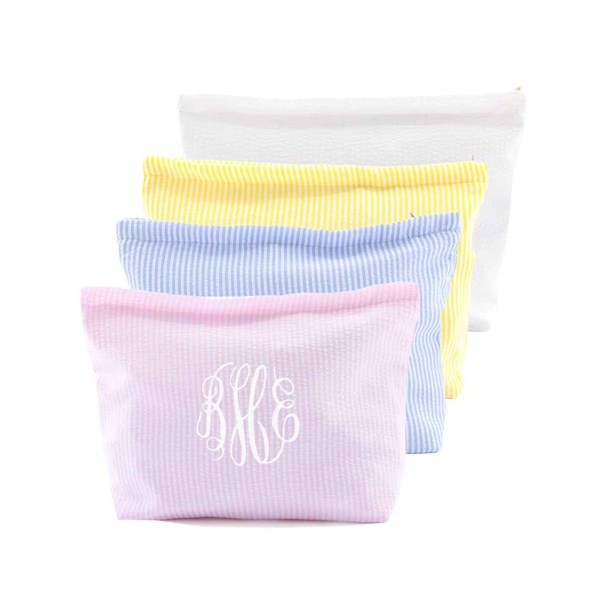 Stripe Seersucker Cosmetic Bag