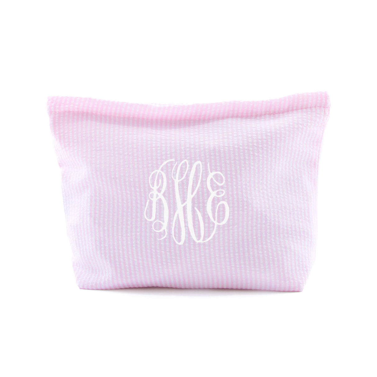 Stripe Seersucker Cosmetic Bag