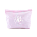 Stripe Seersucker Cosmetic Bag