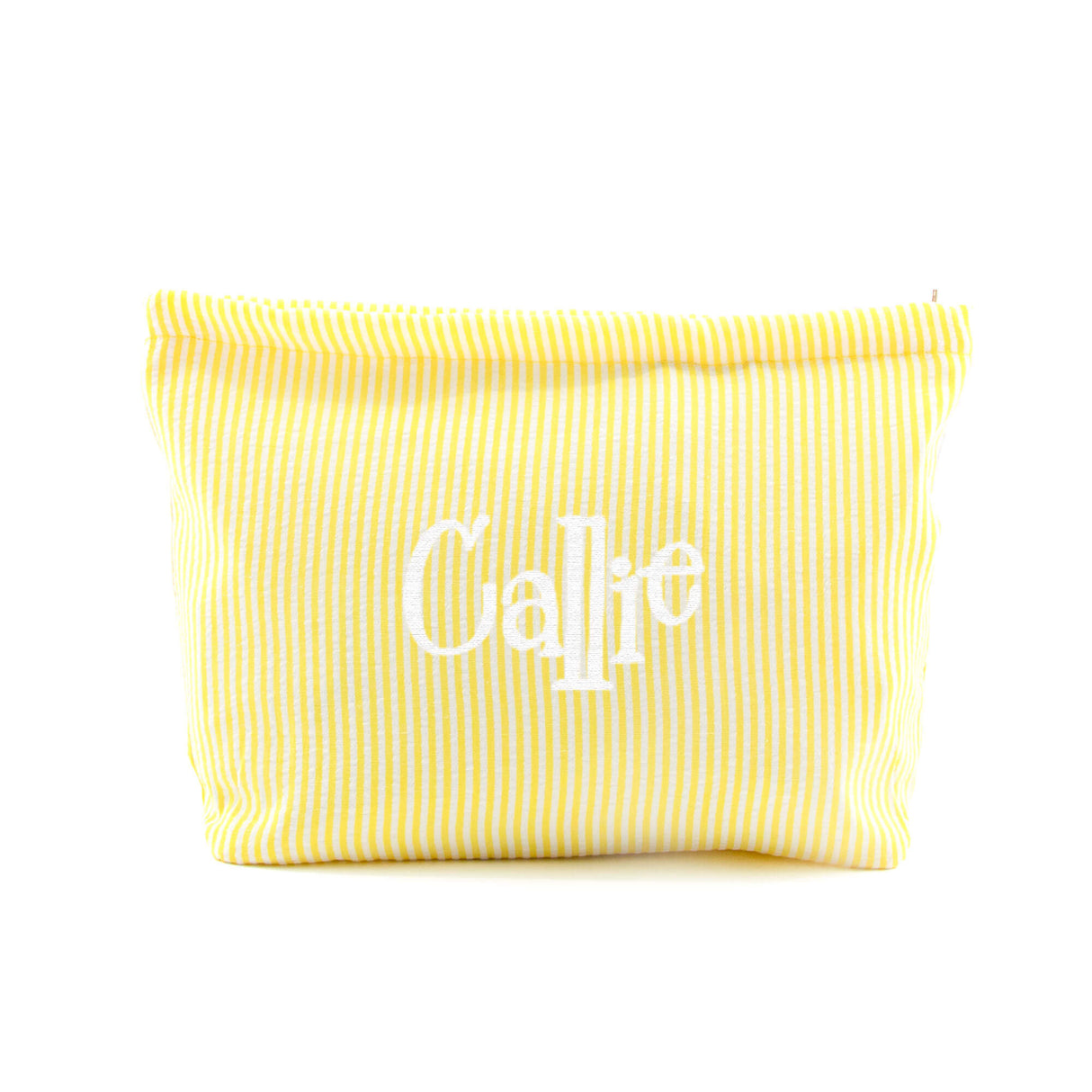 Stripe Seersucker Cosmetic Bag